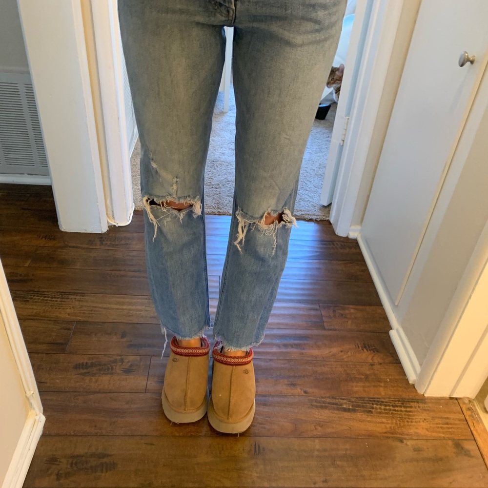 Mothers distressed denim